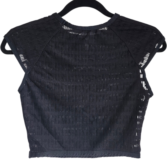 Vitamin A Black Mesh Swim Coverup - Picture 2 of 3